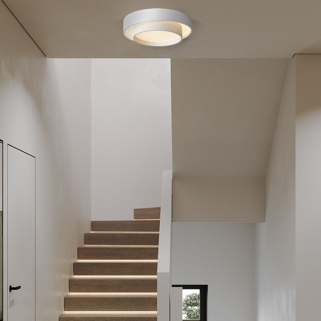 Flush Mount Ceiling Light - Modern Disc Design with Adjustable Brightness, LED Ceiling Fixture for Home and Office 7