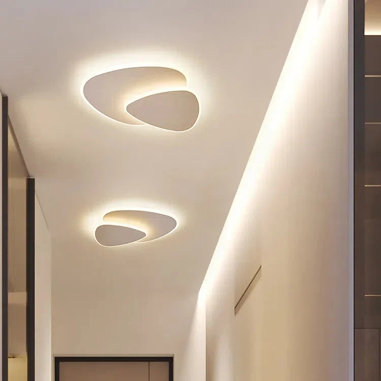 Flush Mount Ceiling Light Fixture – Minimalist Multi-Layer LED Ceiling Light for Home and Office, Matte White Finish, 24 Inches 5