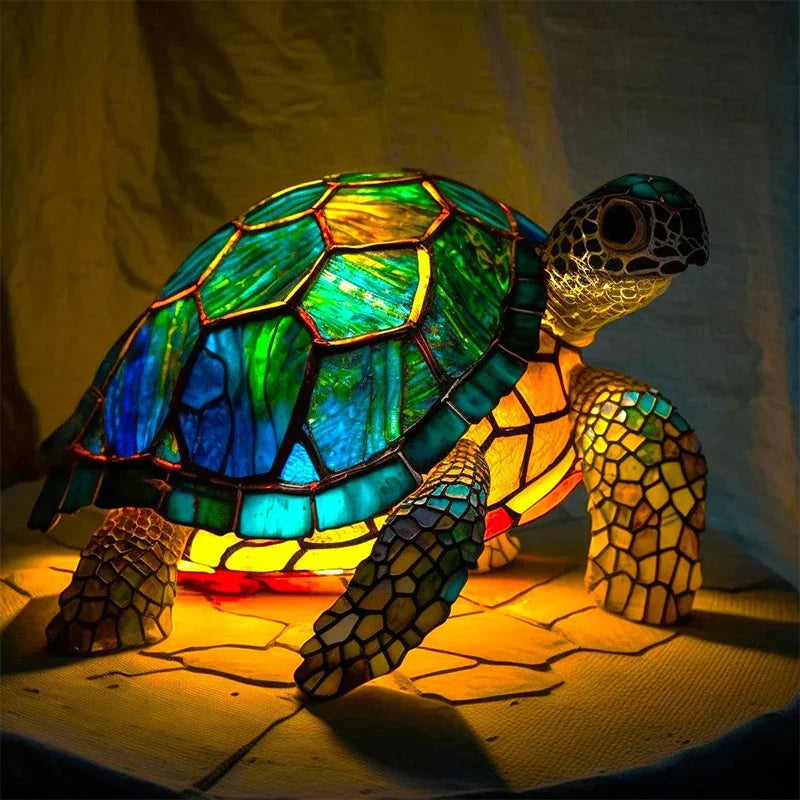 Graceful Turtle Table Lamp β Elegant Home Decor with Premium Craftsmanship, 12 Height, Soft Warm Tones
