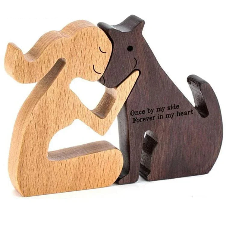 Hand-Carved Wooden Animal Ornaments β Unique Danish Home Decor for Animal Lovers, 10-12 cm, Natural Solid Wood 10