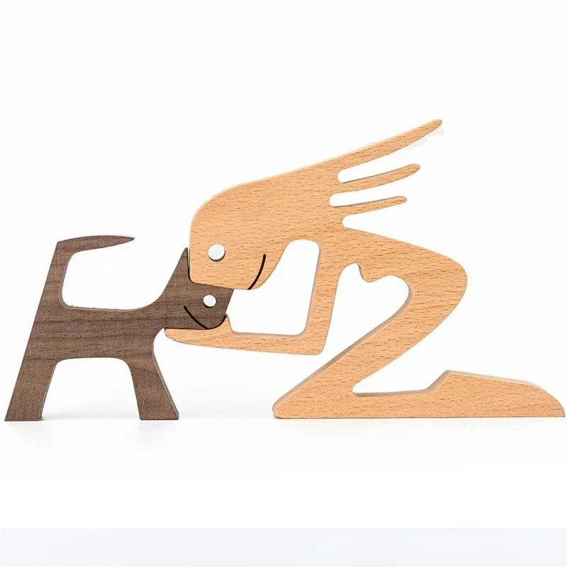 Hand-Carved Wooden Animal Ornaments β Unique Danish Home Decor for Animal Lovers, 10-12 cm, Natural Solid Wood 11