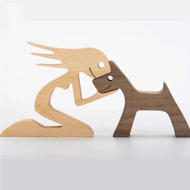 Hand-Carved Wooden Animal Ornaments β Unique Danish Home Decor for Animal Lovers, 10-12 cm, Natural Solid Wood 13