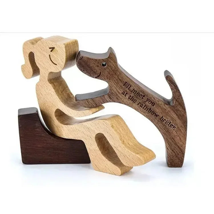 Hand-Carved Wooden Animal Ornaments β Unique Danish Home Decor for Animal Lovers, 10-12 cm, Natural Solid Wood 17
