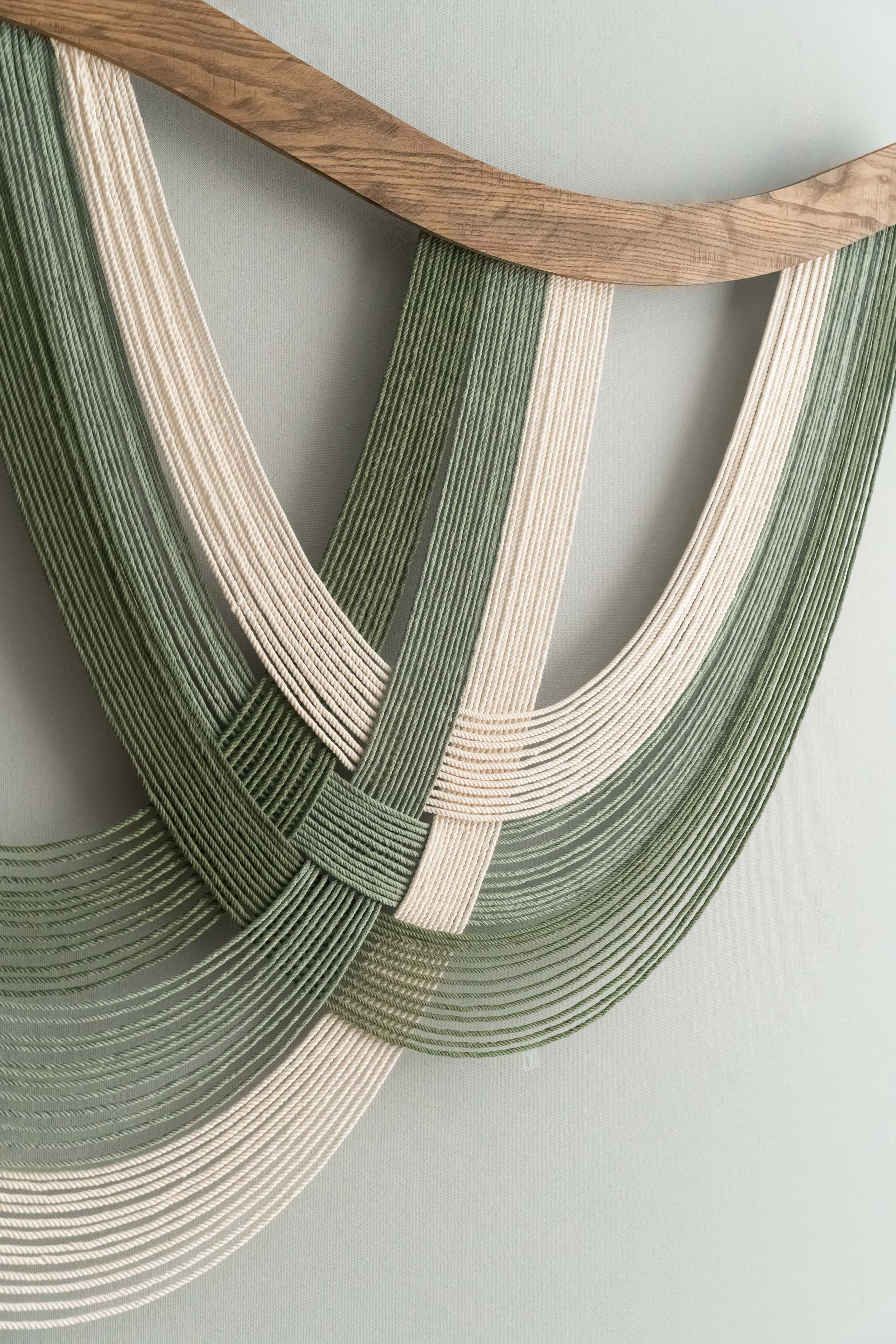 Handcrafted Cotton Macrame Wall Hanging for Boho Wall Art Decor β Large Natural Wood Accent for Living Room 4