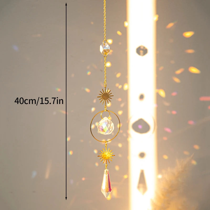 Handcrafted Crystal Suncatcher – Rainbow Maker for Meditation and Tranquil Spaces, Indoor/Outdoor Décor 10