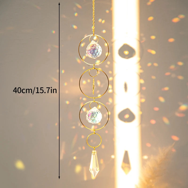 Handcrafted Crystal Suncatcher – Rainbow Maker for Meditation and Tranquil Spaces, Indoor/Outdoor Décor 12