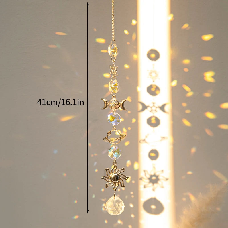 Handcrafted Crystal Suncatcher – Rainbow Maker for Meditation and Tranquil Spaces, Indoor/Outdoor Décor 14