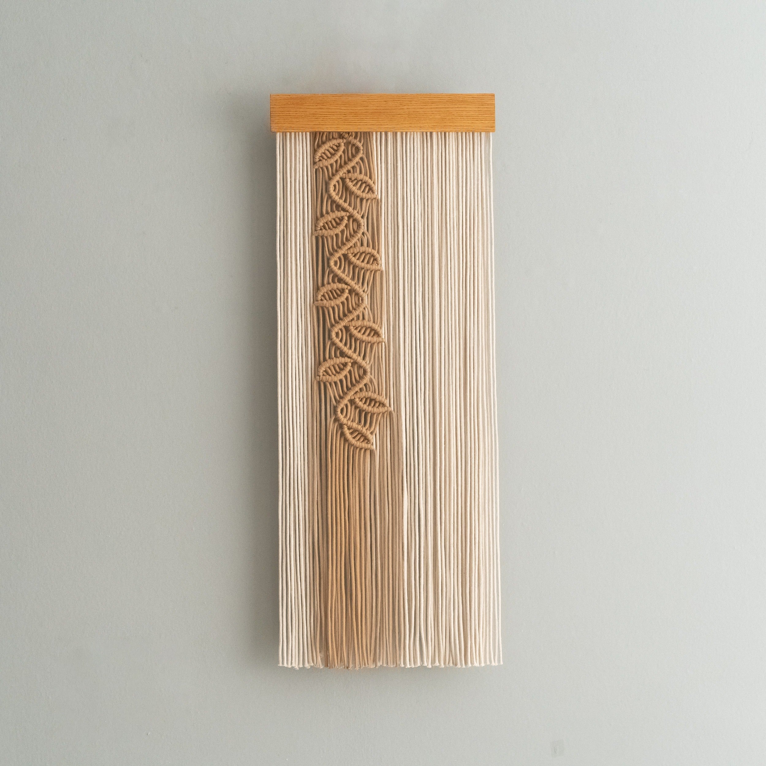 Handcrafted Macrame Wall Hanging with Leaf Vine Design β Boho Wall Art Decor for Living Room 6