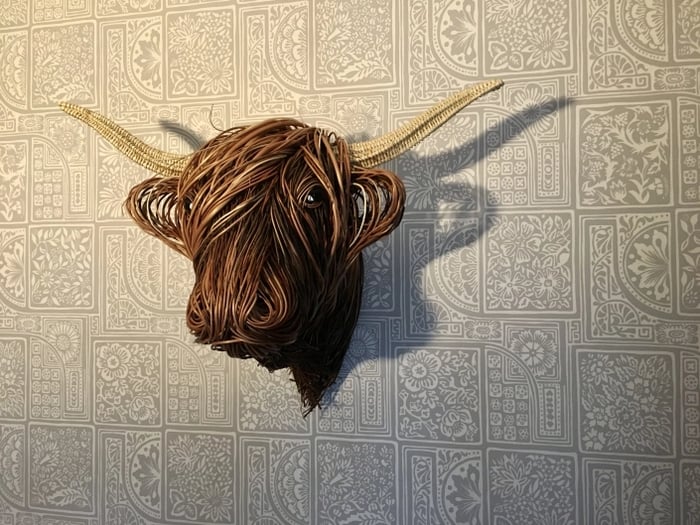 Handmade Cow Wall Sculpture Art – Rustic Home Decor with Life-Like Detailing, Large Size for Striking Wall Display 4
