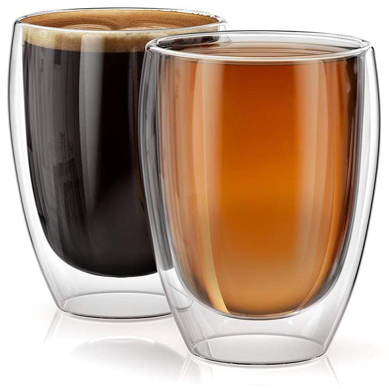 Heat Resistant Glass for Hot Beverages β Elegant 12 oz Clear Drinkware, Durable and Dishwasher Safe 0