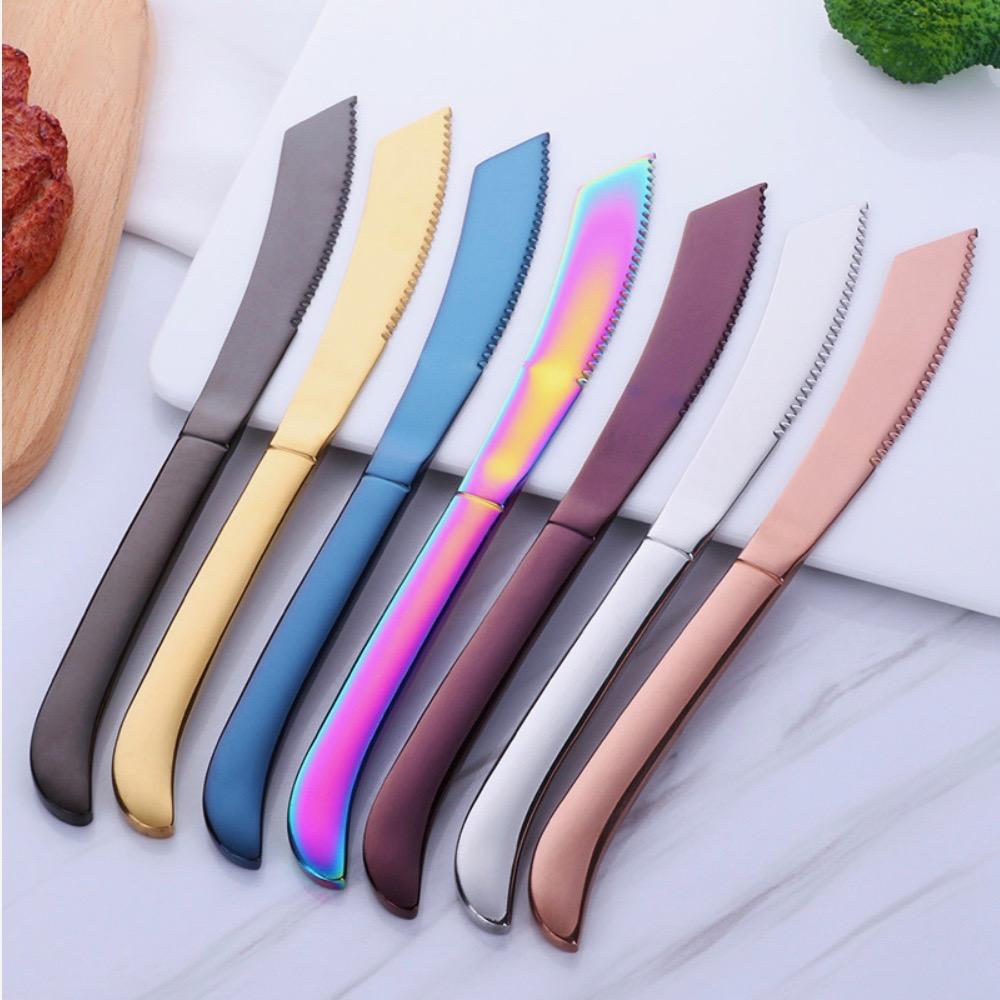 High-Quality Stainless Steel Kitchen Knife – Sleek Design with Color Options for Versatile Cutting Tasks