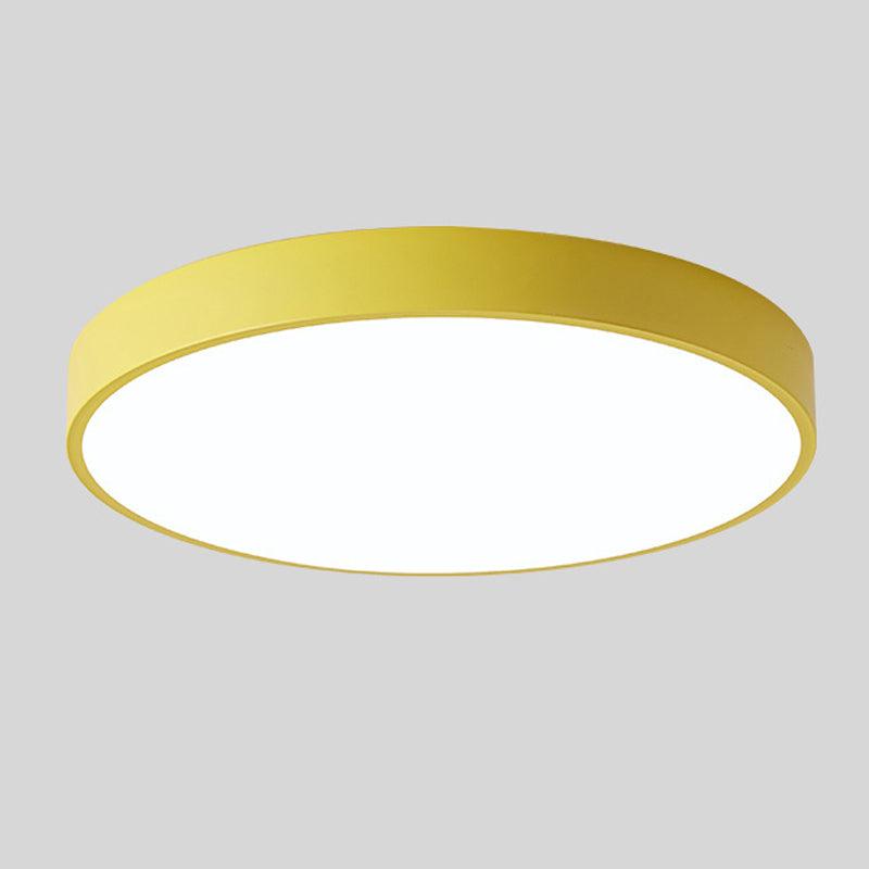 Scandinavian Ceiling Light – Round Wooden Design – Macaron Style – Warm Light