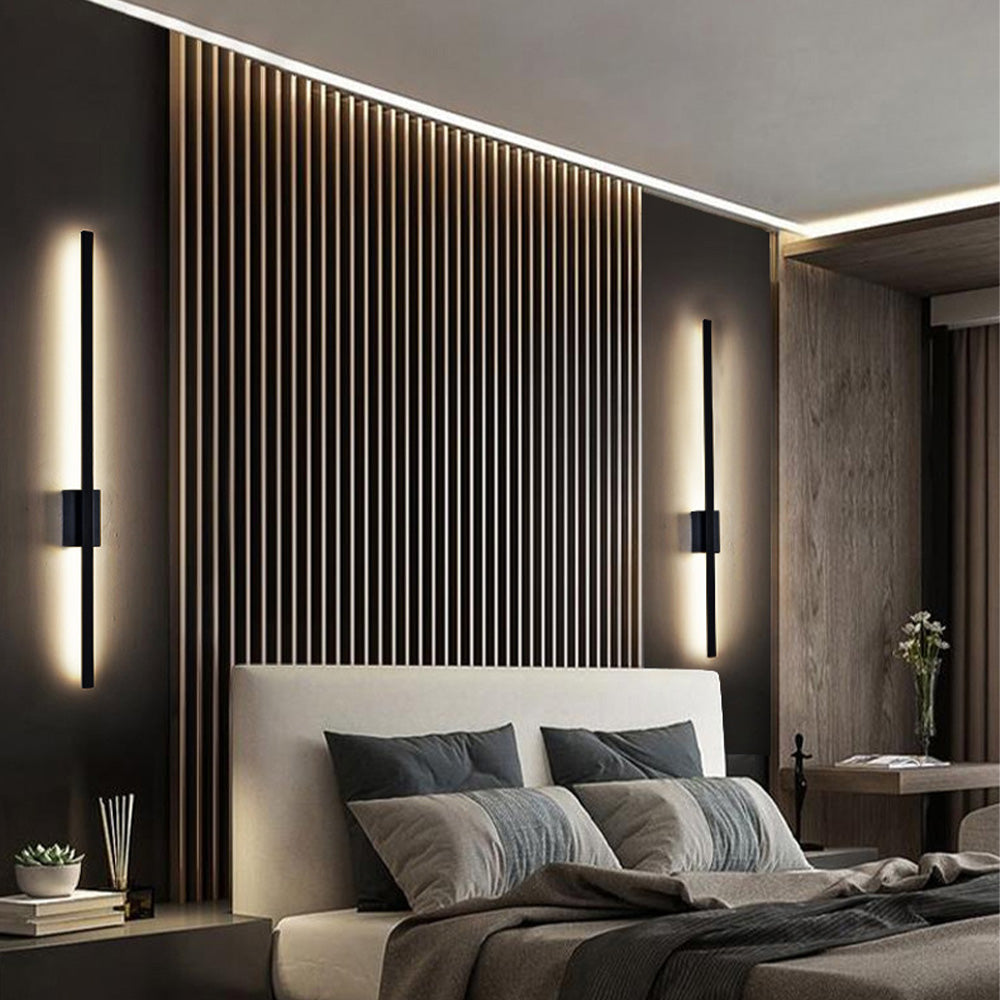Industrial Minimalist LED Wall Light - Iron Wall Sconce for Modern Living Room and Hallway Illumination 2