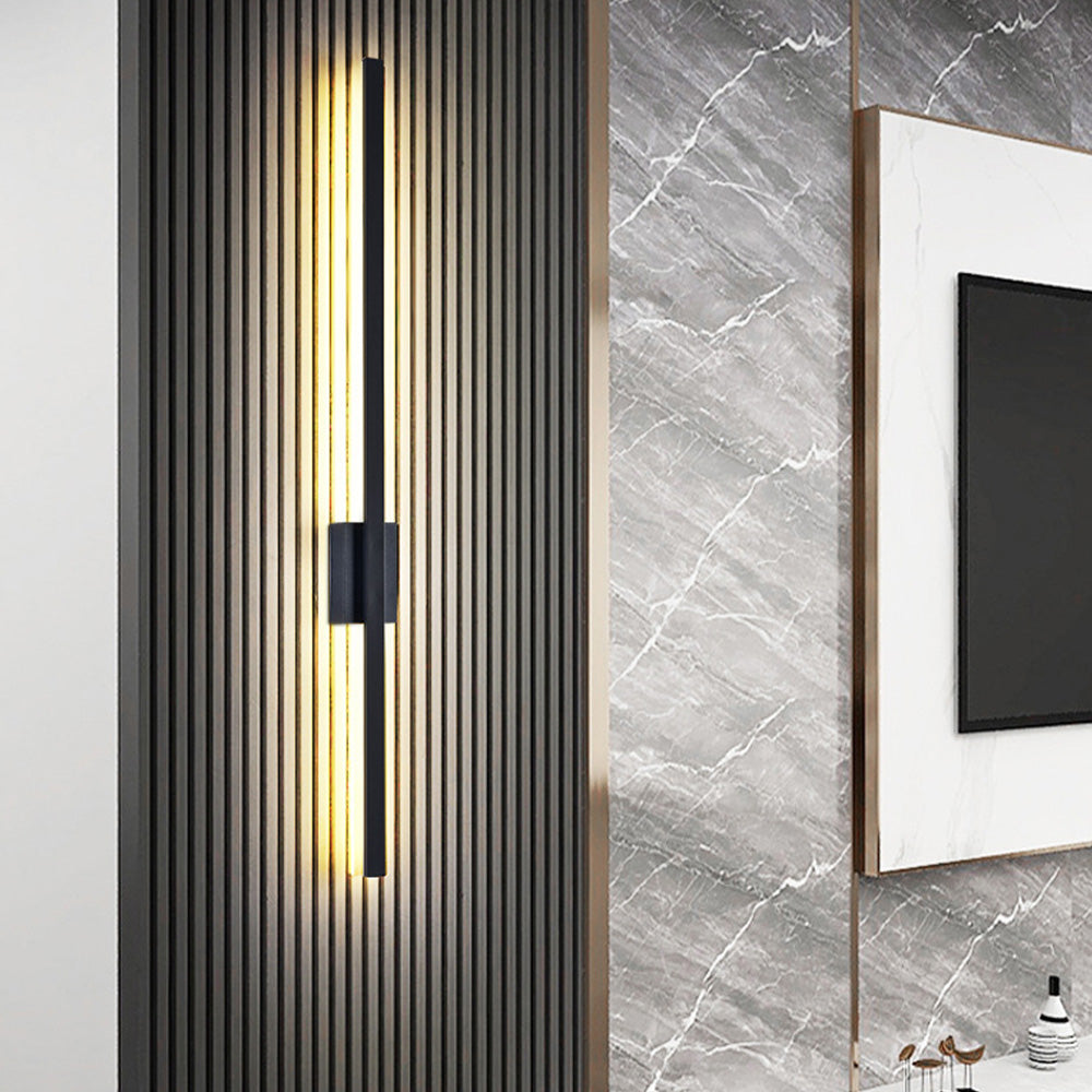 Industrial Minimalist LED Wall Light - Iron Wall Sconce for Modern Living Room and Hallway Illumination 3