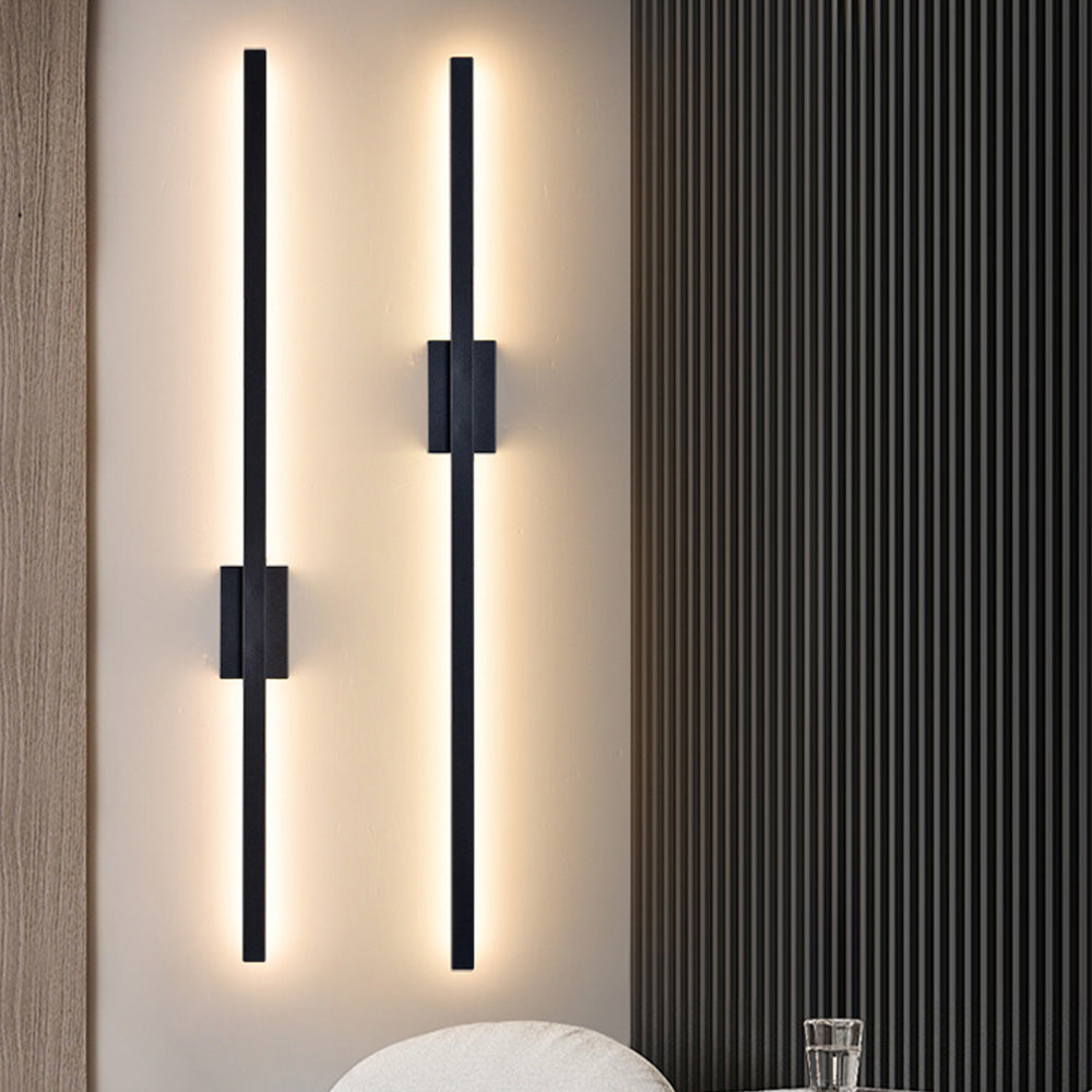 Industrial Minimalist LED Wall Light - Iron Wall Sconce for Modern Living Room and Hallway Illumination 5