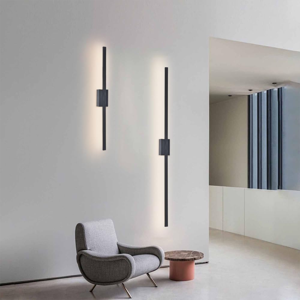 Industrial Minimalist LED Wall Light - Iron Wall Sconce for Modern Living Room and Hallway Illumination 6