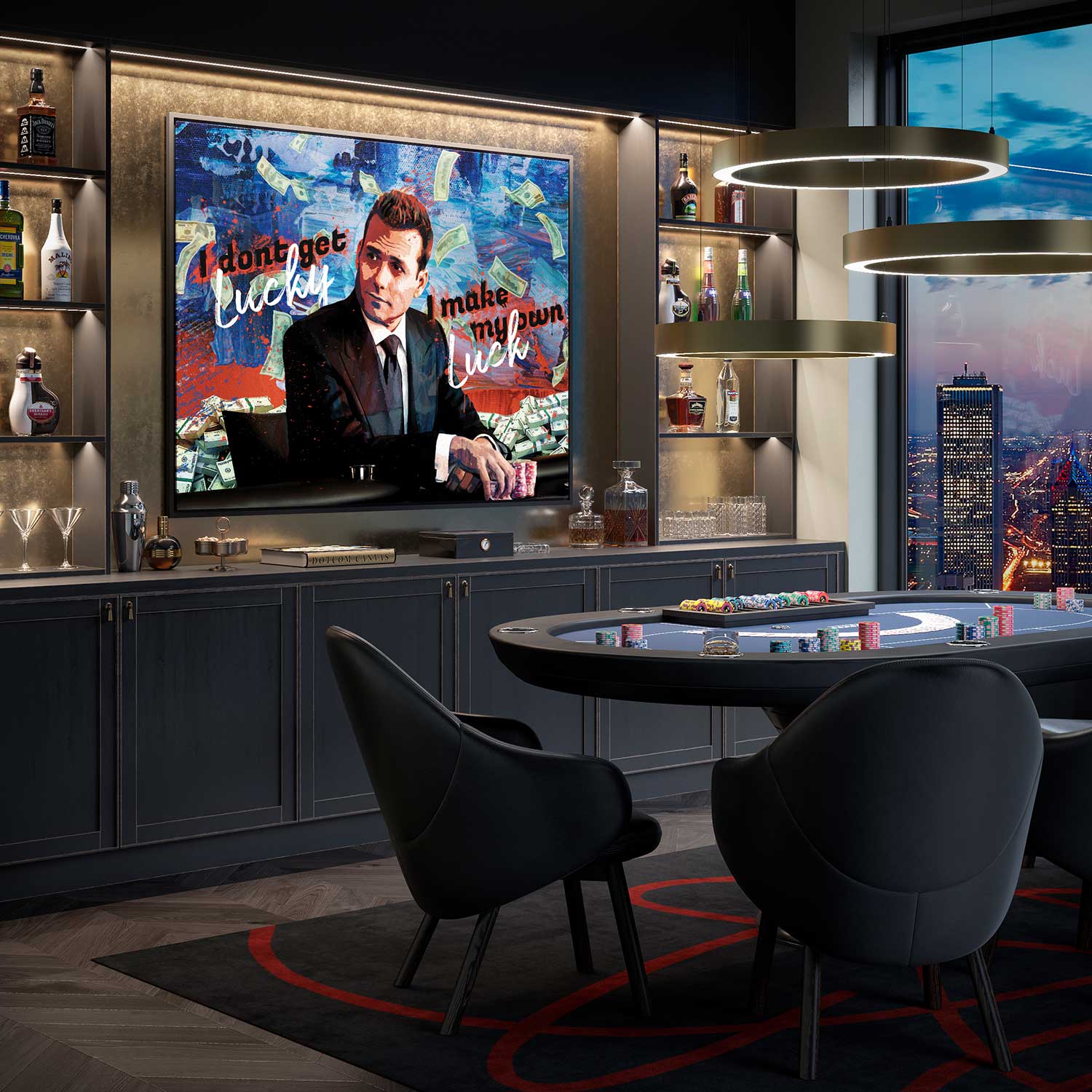 Inspirational Canvas Wall Art - I Make My Own Luck - Ready to Hang Motivational Canvas Prints for Home Wall Decor 3