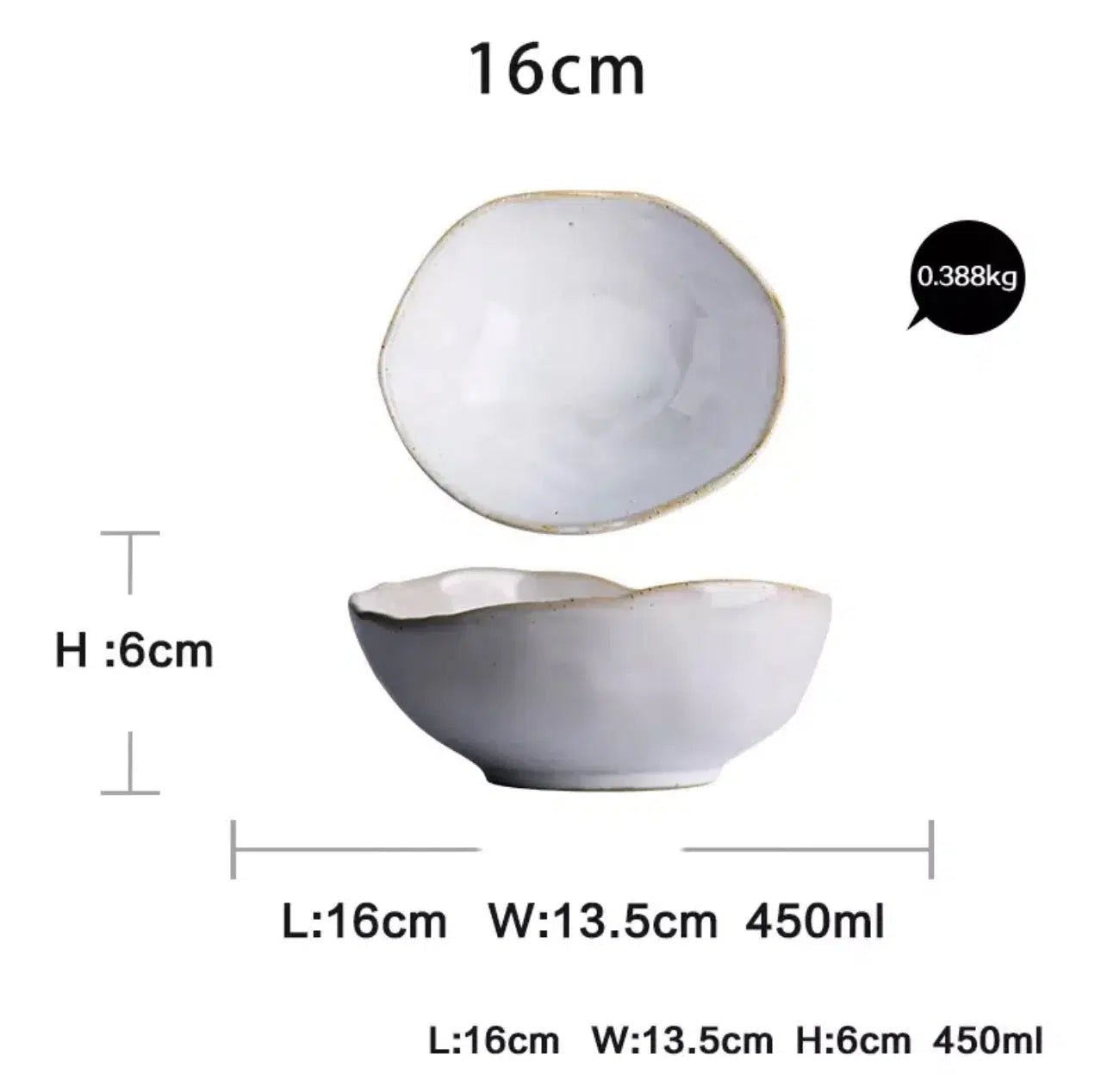 Irregular White Ceramic Plates and Dishes Set – Durable Tableware for Stylish Dining, Microwave and Dishwasher Safe 7
