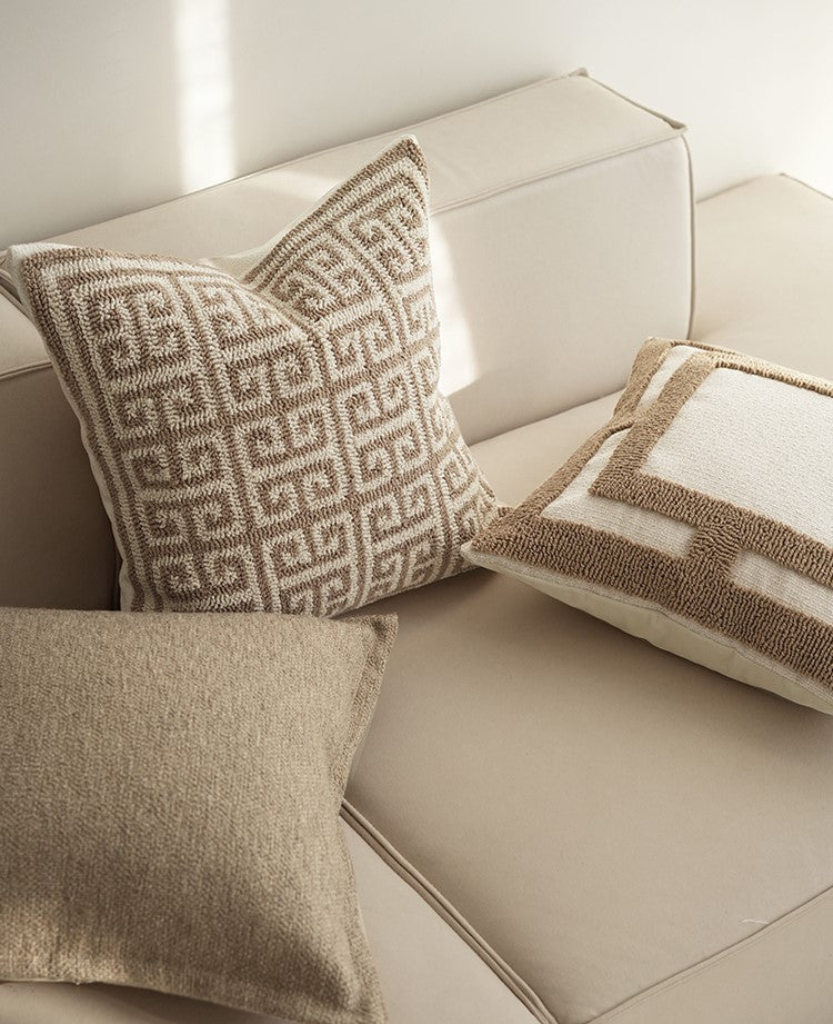 Isabelle Tufted Cushion Cover 100% Cotton, 45x45 & 50x50 cm, Soft Texture Sofa Cushion Covers for Stylish Home Decor 6