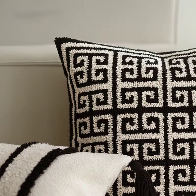Isabelle Tufted Cushion Cover 100% Cotton, 45x45 & 50x50 cm, Soft Texture Sofa Cushion Covers for Stylish Home Decor 8