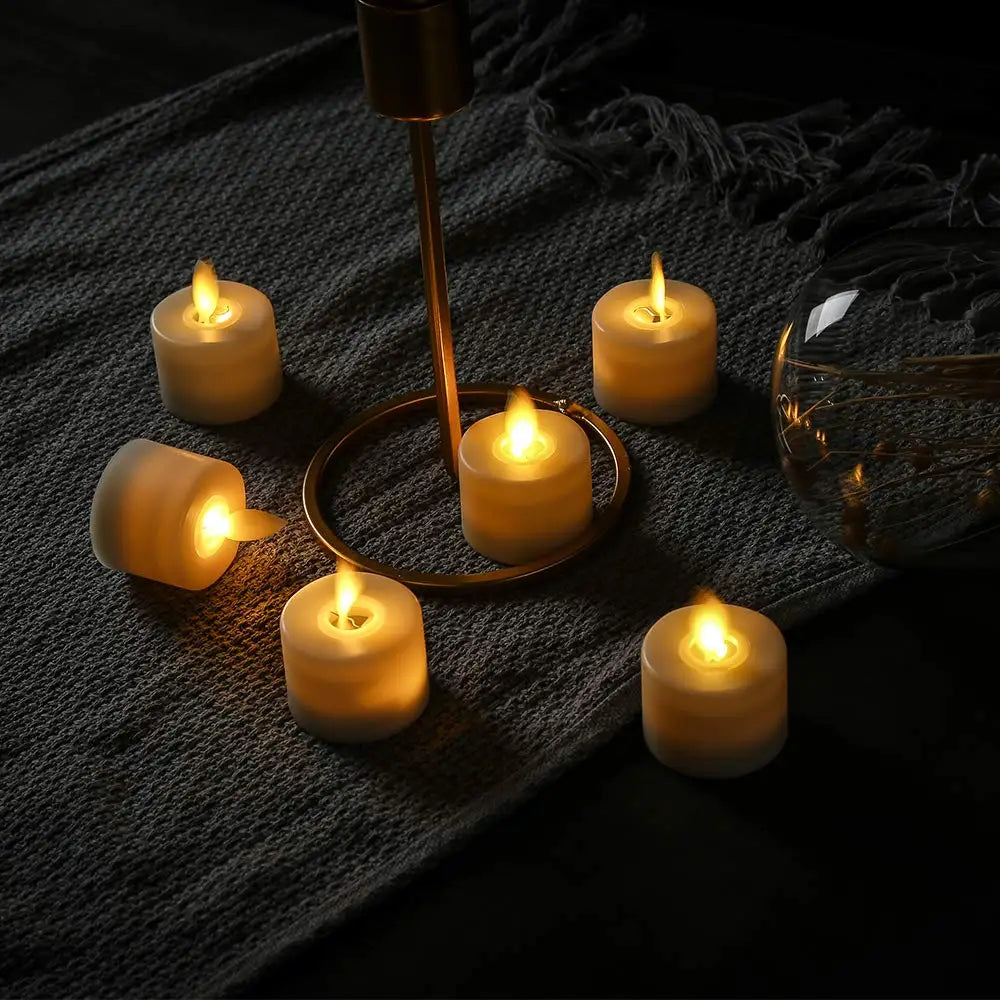 LED Flameless Candles Set with Remote Control – Realistic Flickering Light, Safe Battery-Operated Decorative Candles for Home and Events 0