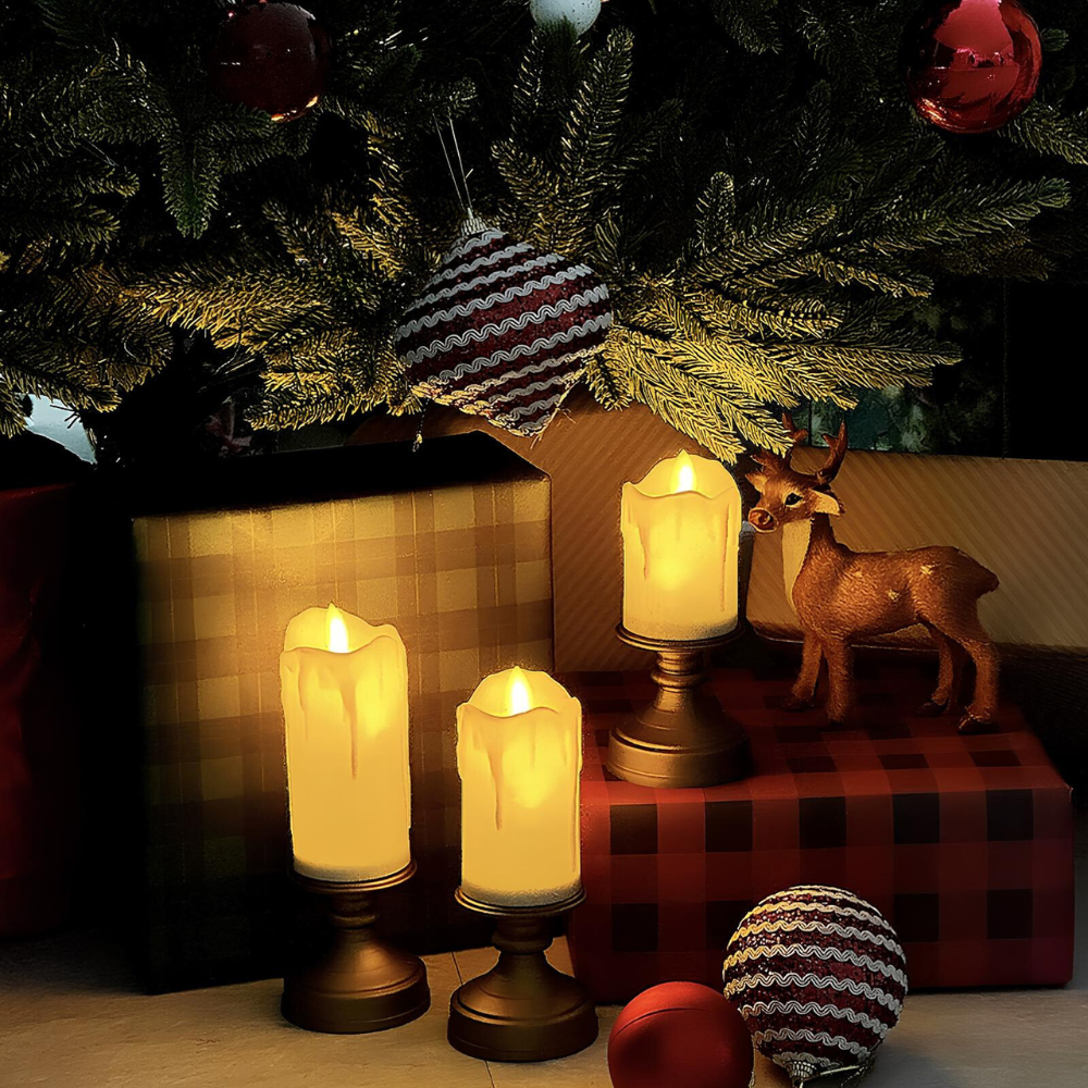 LED Pillar Candles with Flickering Flame Effect – Safe Flameless Battery Operated Candles for Home Decor and Events 11