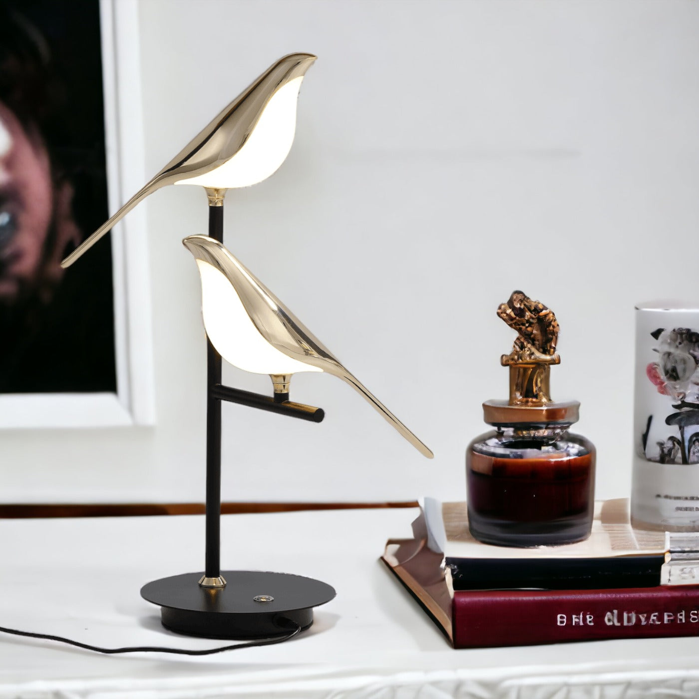 LED Table Lamp with Postmodern Bird Design – Energy-Efficient Bedside or Desk Lamp for Elegant Living Room and Bedroom Lighting 4