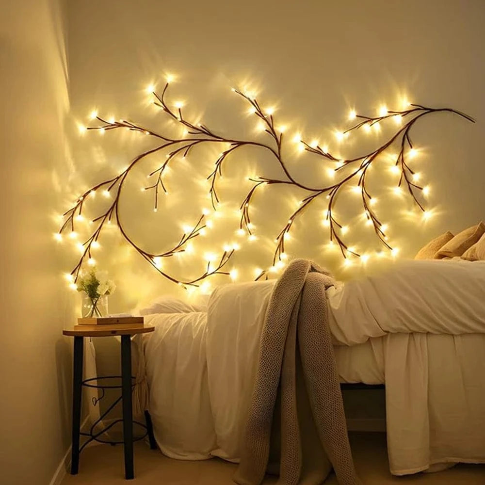 LED Tree Branch Lamp - Solar and USB Powered Decorative Light with 8 Modes for Indoor and Outdoor Use 4