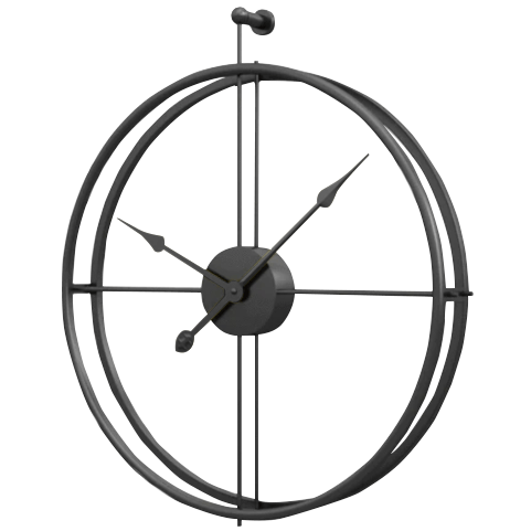 Large Openwork Metal Wall Clock in Black or Gold – Modern Wall Clock Decor for Stylish Home Accent 1