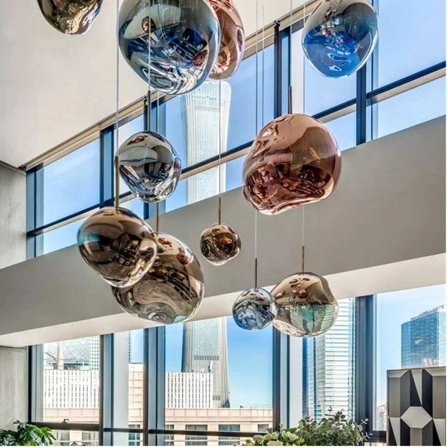 Lava Acrylic Pendant Light – Adjustable Height Kitchen Pendant Lighting in Multiple Colors 6