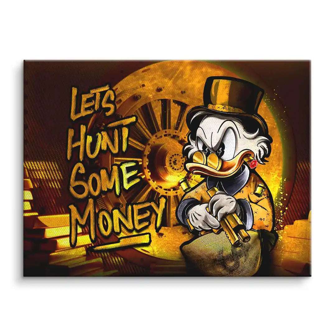 Limited Edition Acrylic Art Piece - Hunt Some Money, Unique Display with Certificate of Authenticity, Ready to Hang 0