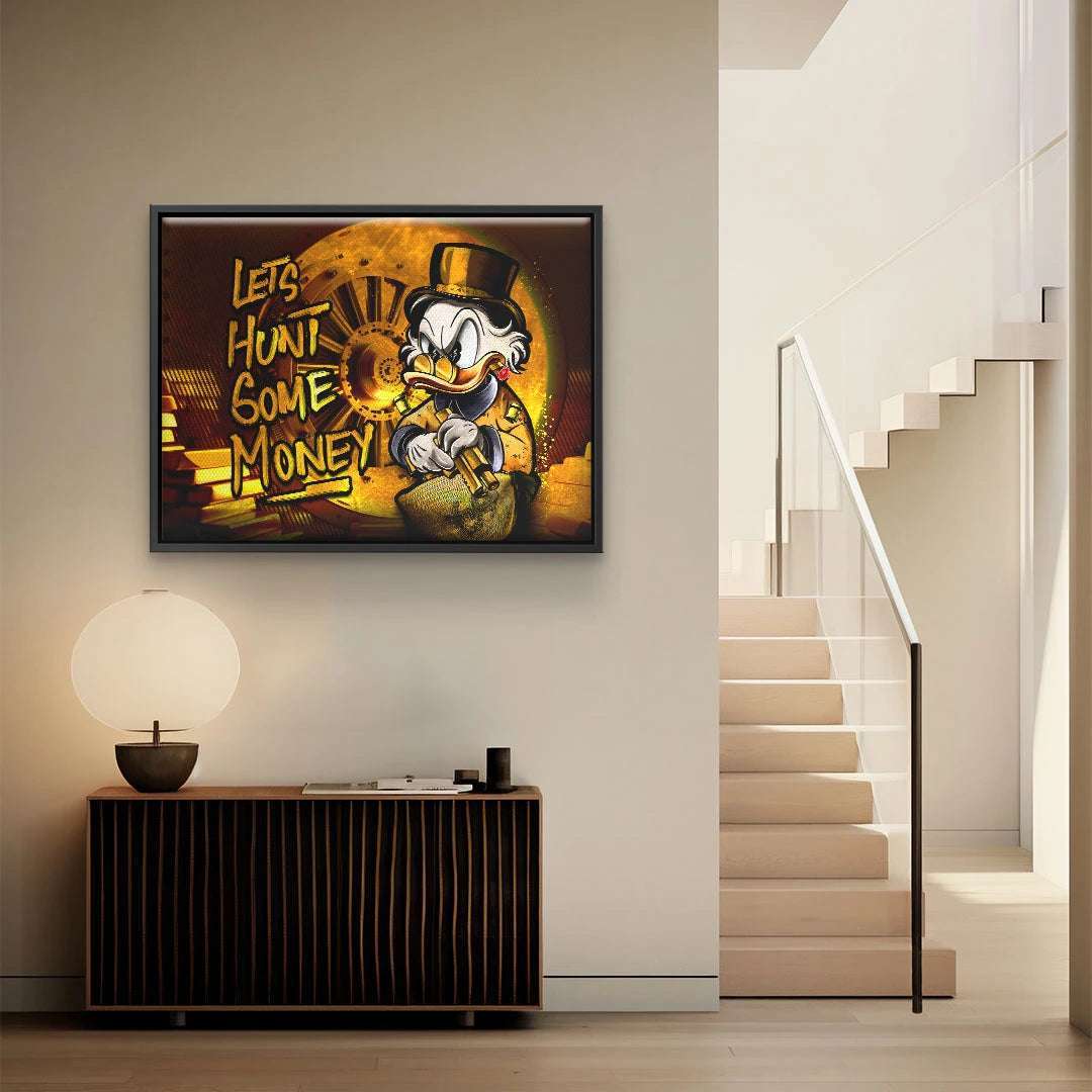 Limited Edition Acrylic Art Piece - Hunt Some Money, Unique Display with Certificate of Authenticity, Ready to Hang 4