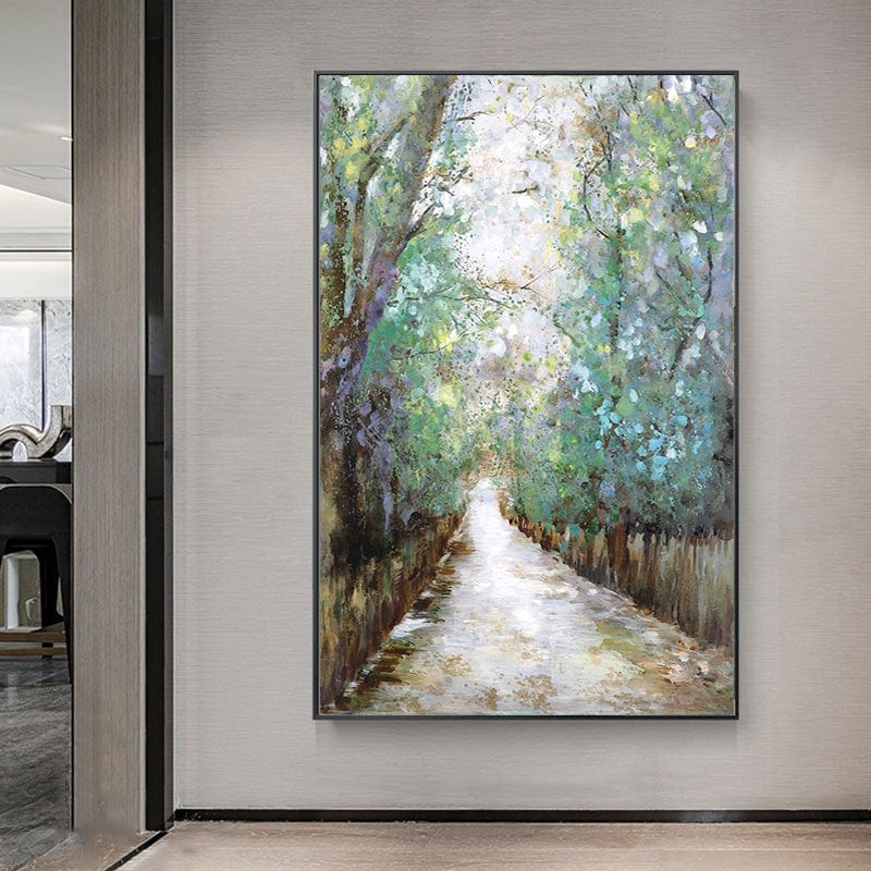 Limited Edition Enchanted Path Art Print β High-Quality Forest Landscape Poster with 75+ Years Color Guarantee 0