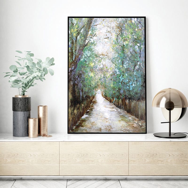Limited Edition Enchanted Path Art Print β High-Quality Forest Landscape Poster with 75+ Years Color Guarantee 1