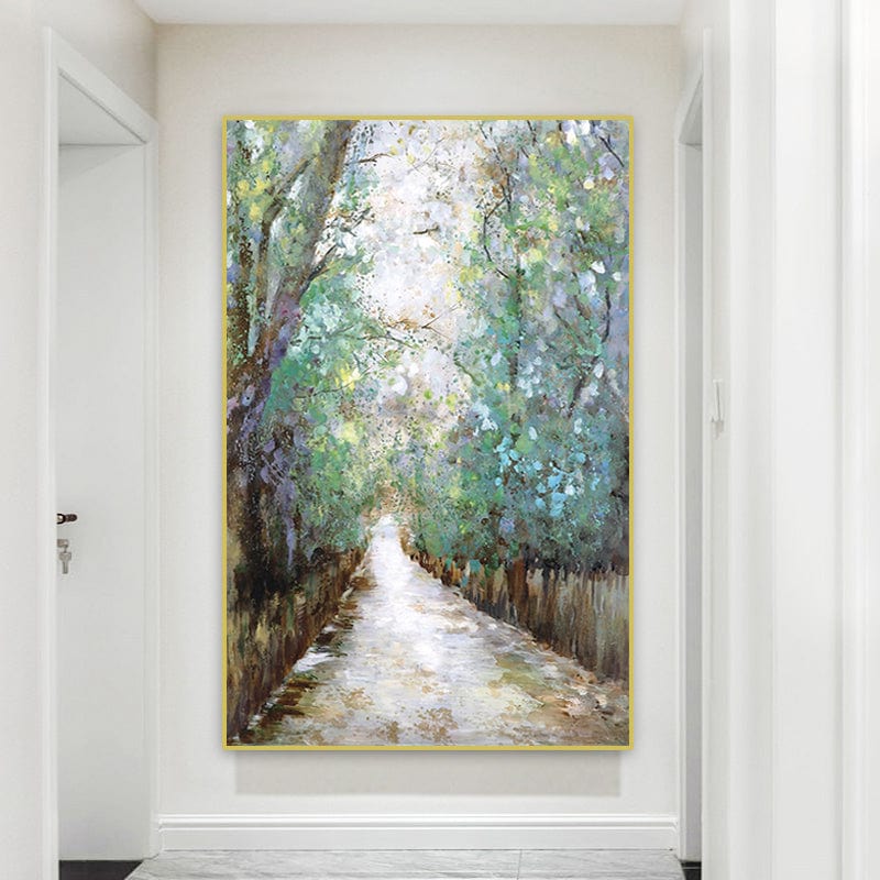 Limited Edition Enchanted Path Art Print – High-Quality Forest Landscape Poster with 75+ Years Color Guarantee 4