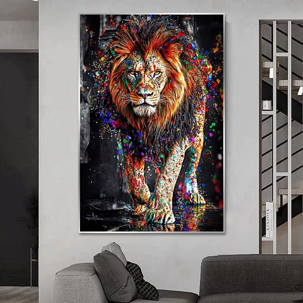Limited Edition Graffiti Lion Art Print β Vibrant Colors, Intricate Details, Museum-Quality Paper, 75+ Years Color Guarantee 1