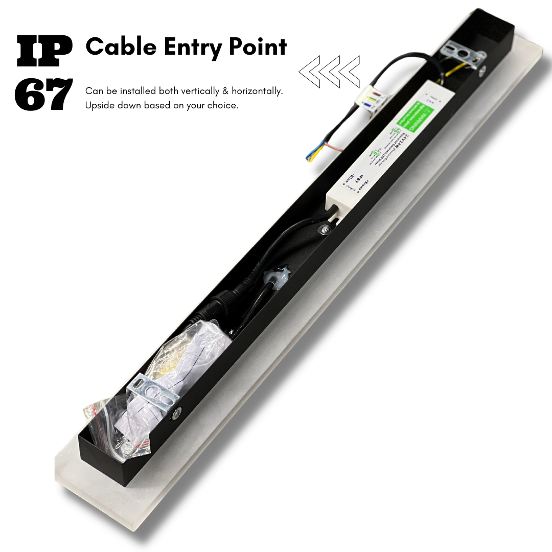 Linear Outdoor Wall Lamp with Dimmable LED and Acrylic Pane – Weather Resistant Modern Exterior Wall Light 13