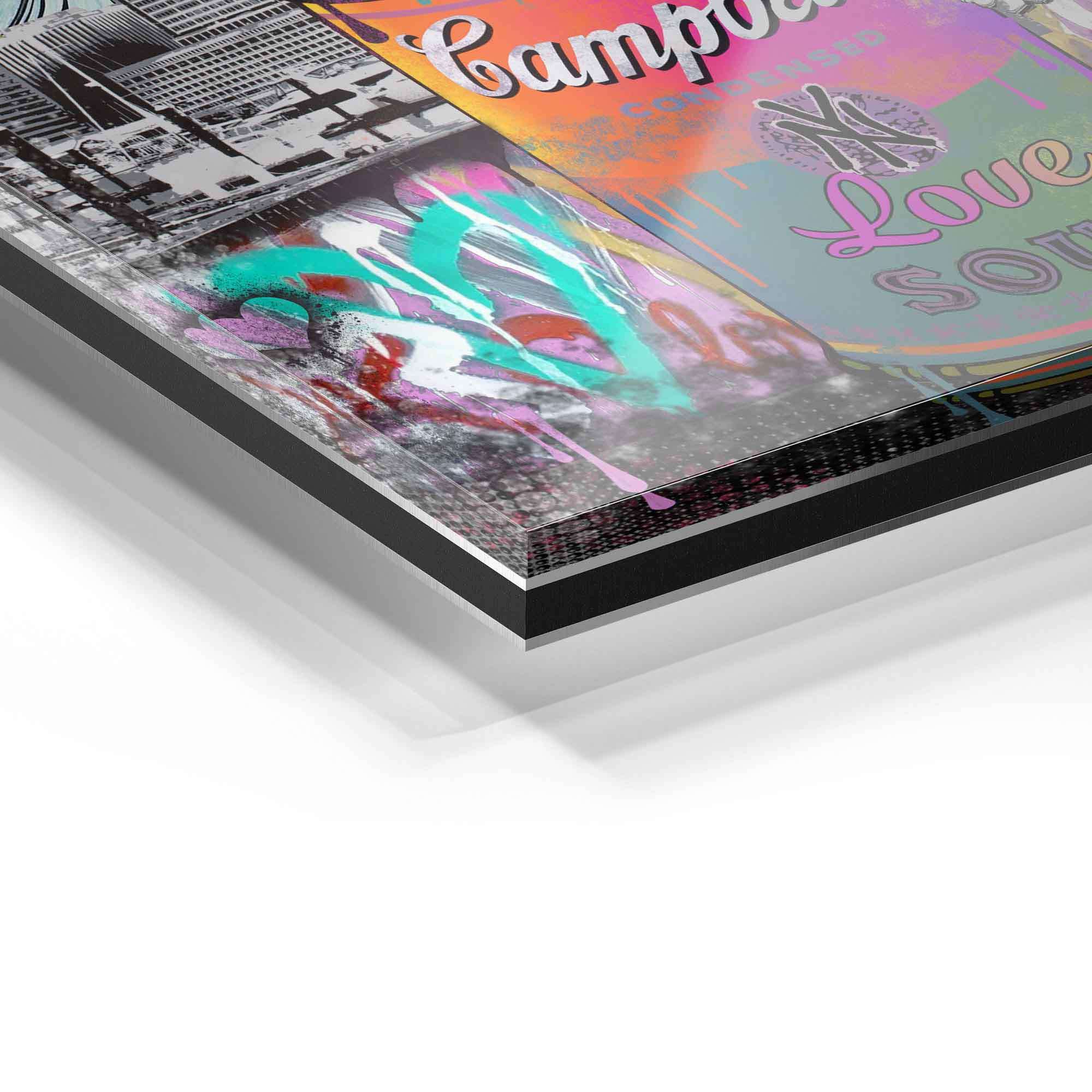 Love Soup Art Print by Contemporary Artist – Limited Edition NEO POP ART, Custom Sizes with Pre-assembled Frame Options 7