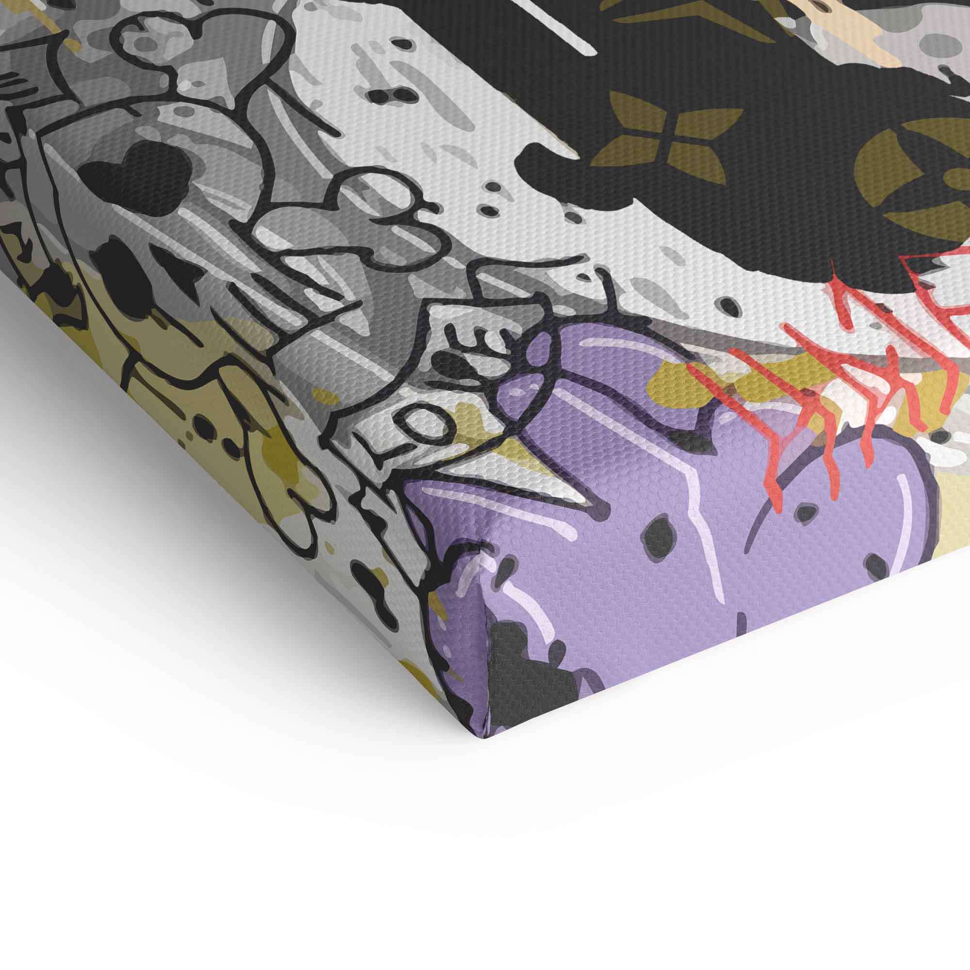 Love & Hate Fine Art Print – High-Quality Art Paper, Ready to Hang, Unique Mickey Mouse Design 5