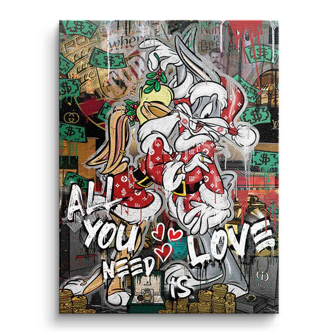 Lovely Bunny Canvas Wall Art – Limited Edition Ready to Hang Prints with Certificate of Authenticity 0