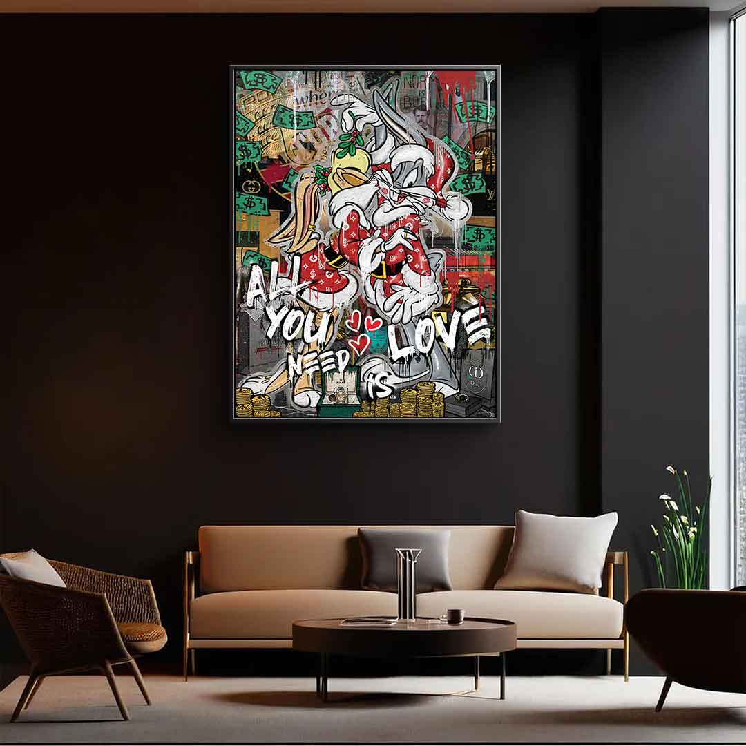 Lovely Bunny Canvas Wall Art – Limited Edition Ready to Hang Prints with Certificate of Authenticity 1