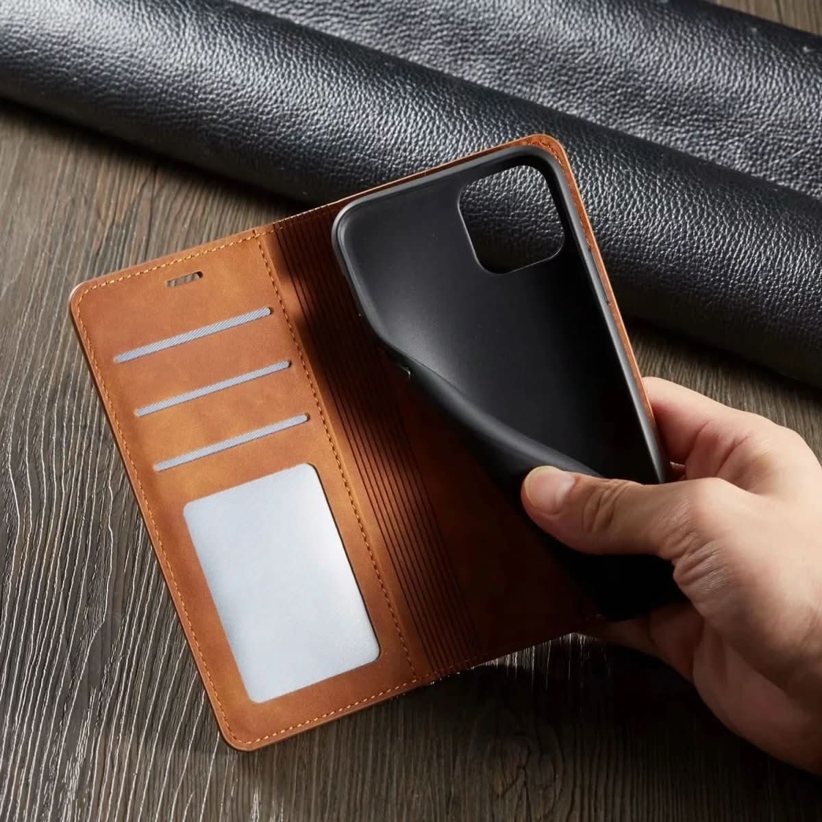 Luxury Magnetic Leather Phone Case
