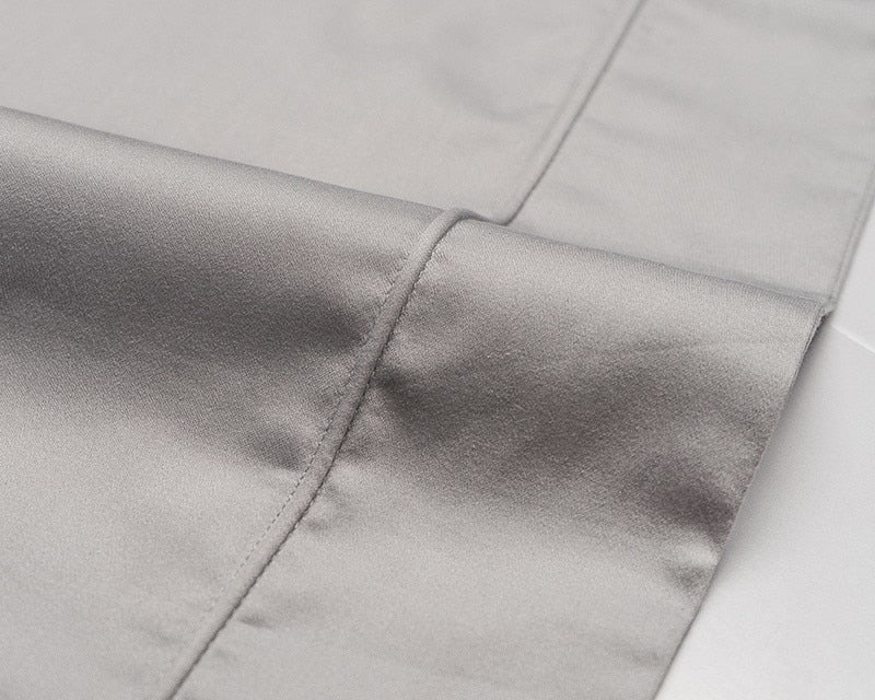 Luxury Grey Bedding Set, 1000TC Egyptian Cotton Sheets with Deep Fitted Sheet and 2 Pillowcases 4