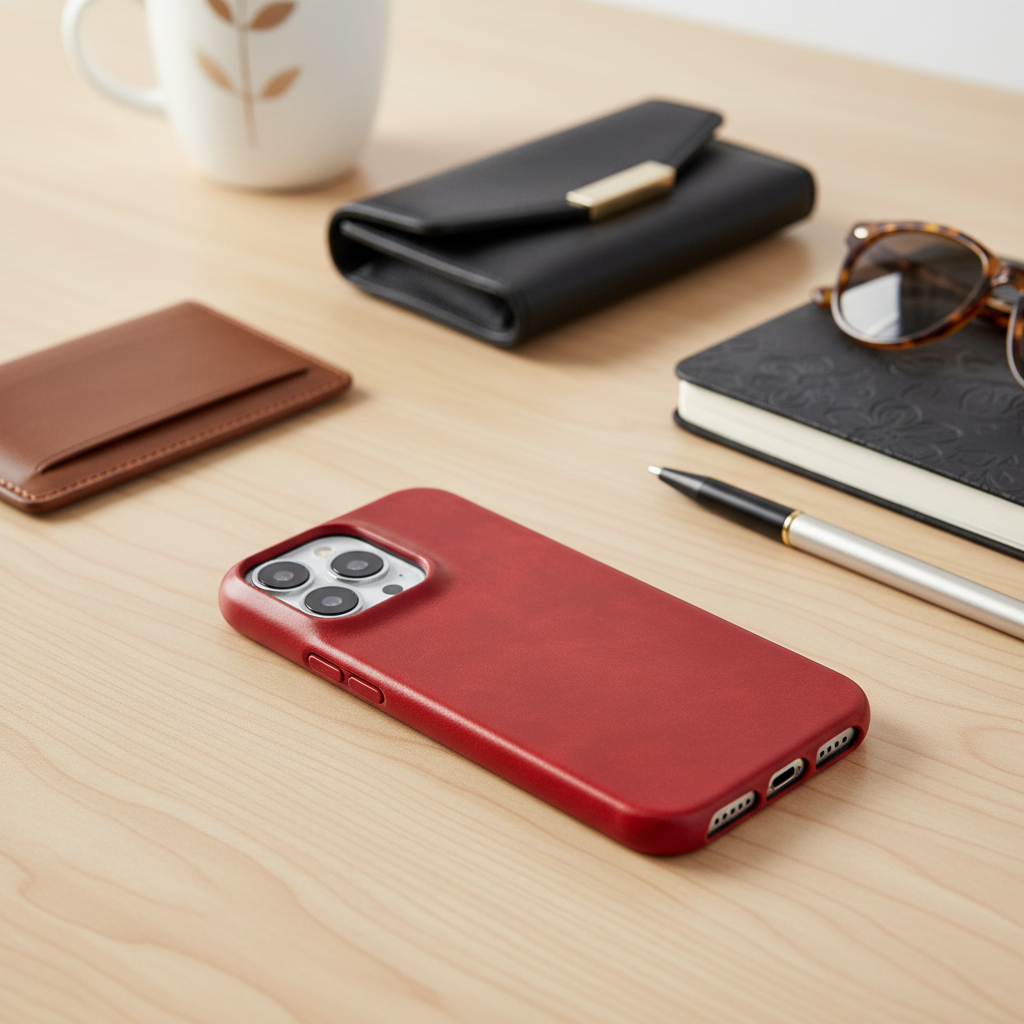 Magsafe Wireless Magnetic Leather Phone Case