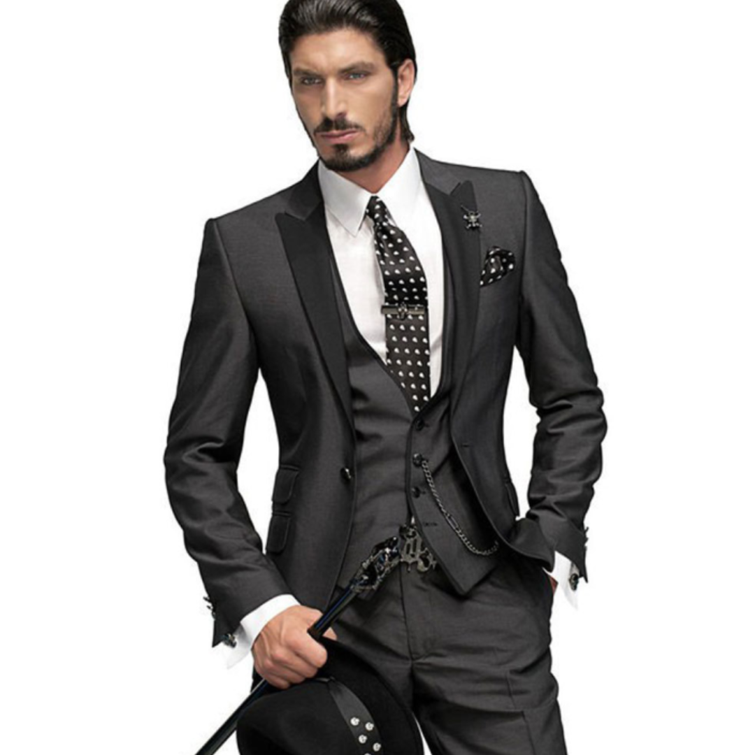 Men’s Classic 3-Piece Slim Fit Wedding Guest Suit