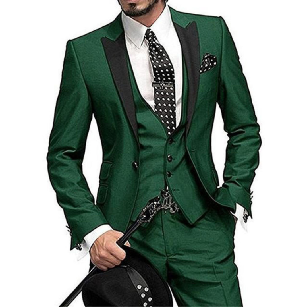 Men’s Classic 3-Piece Slim Fit Wedding Guest Suit