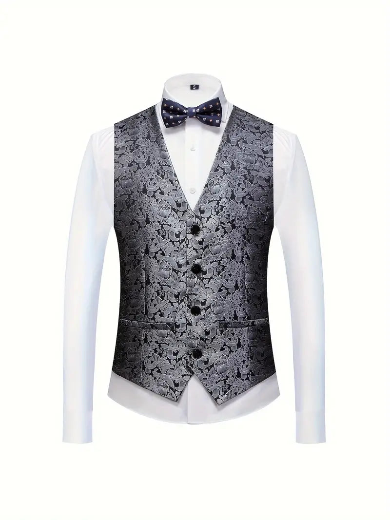 Men’s Modern Metallic 3-Piece Wedding Guest Suit