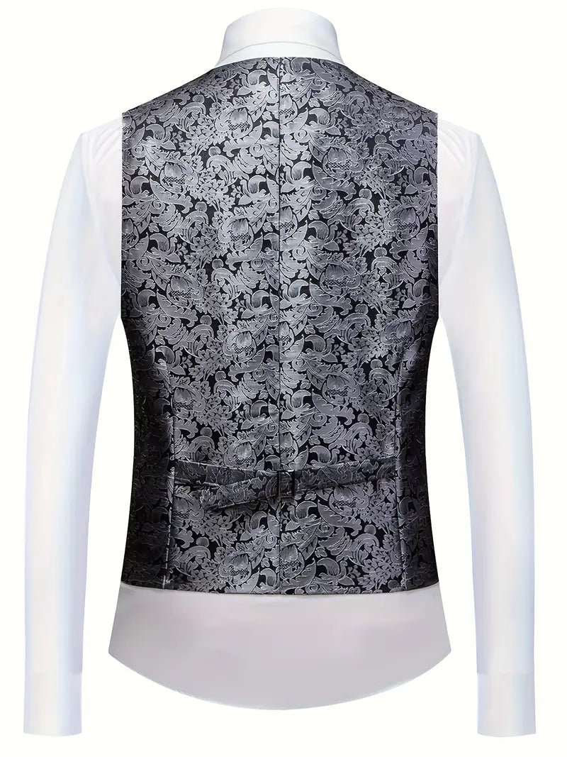 Men’s Modern Metallic 3-Piece Wedding Guest Suit
