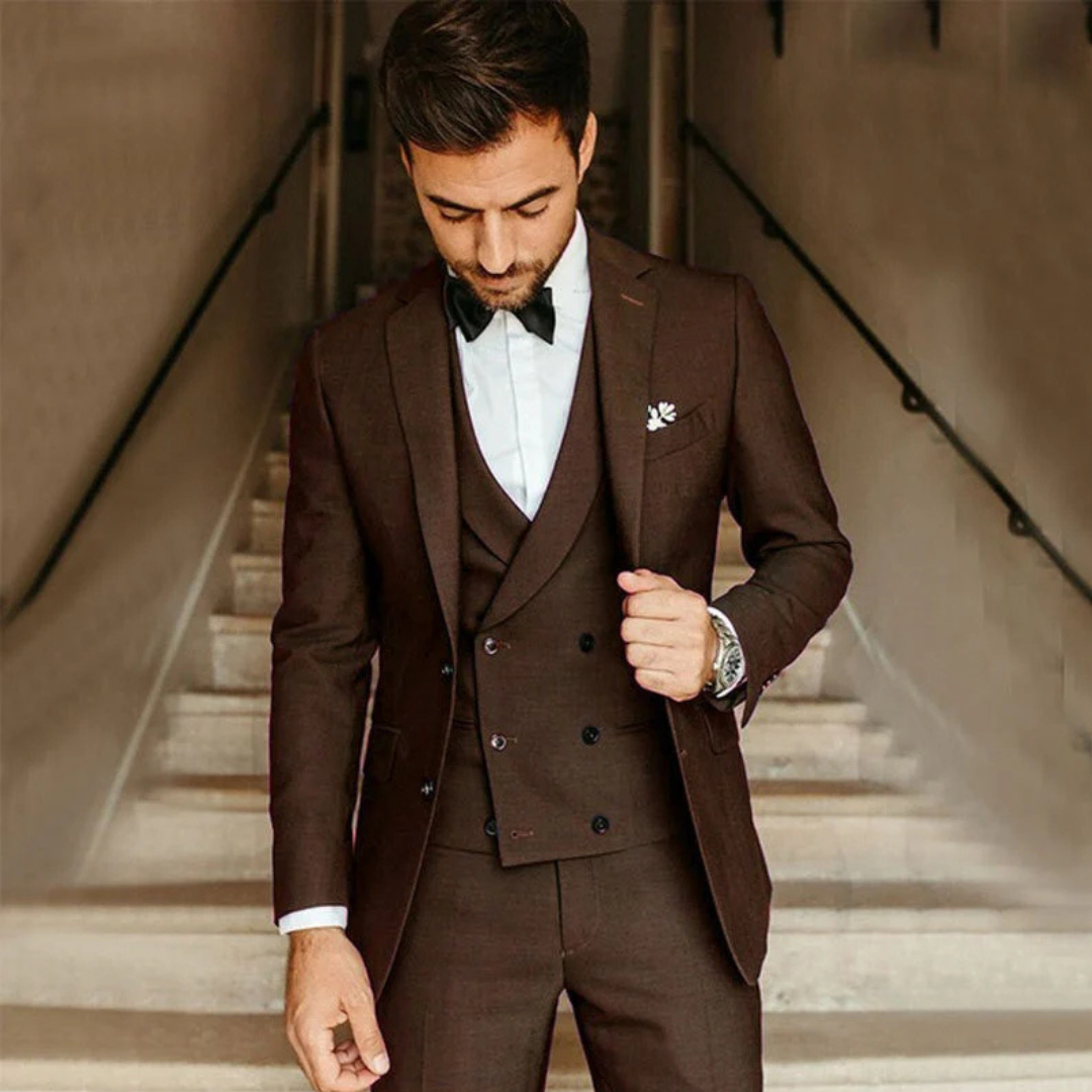Men’s Relaxed Fit 3-Piece Formal Guest Suit