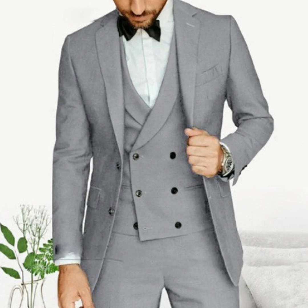 Men’s Relaxed Fit 3-Piece Formal Guest Suit